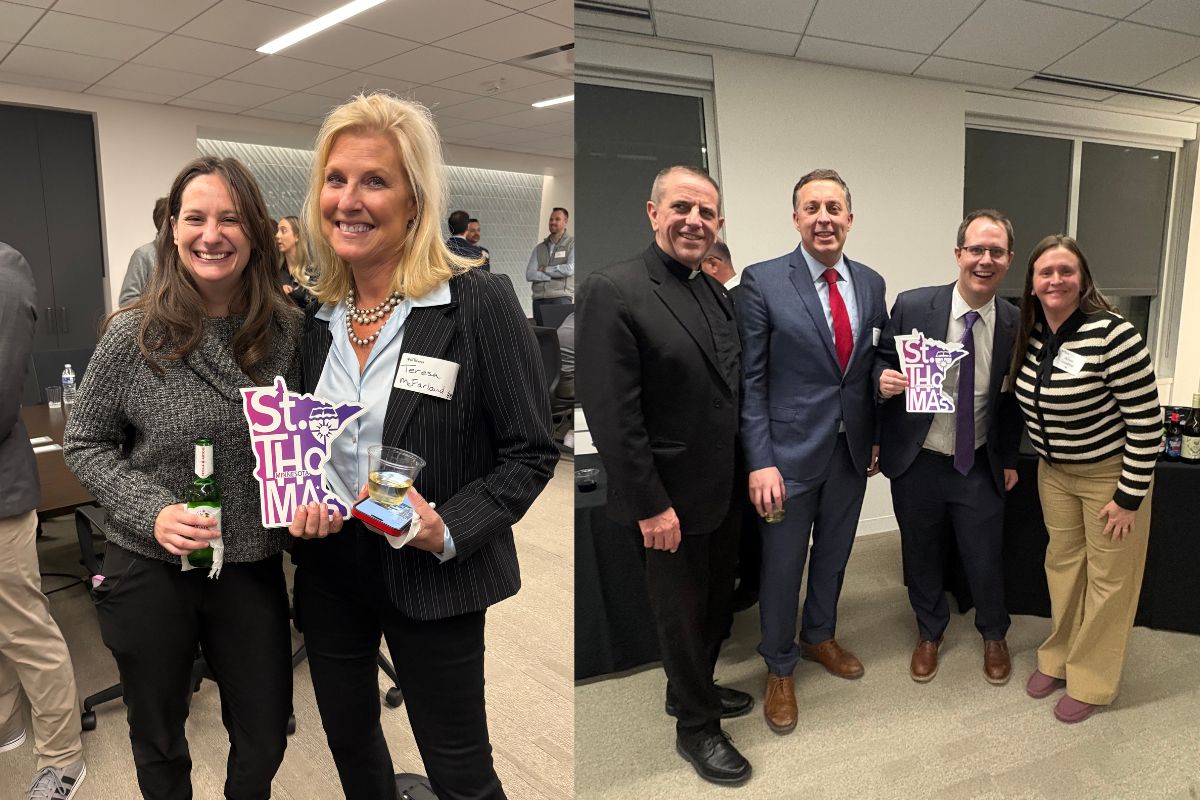Two photos of TOTR DC attendees, one of a duo and one of a group of four