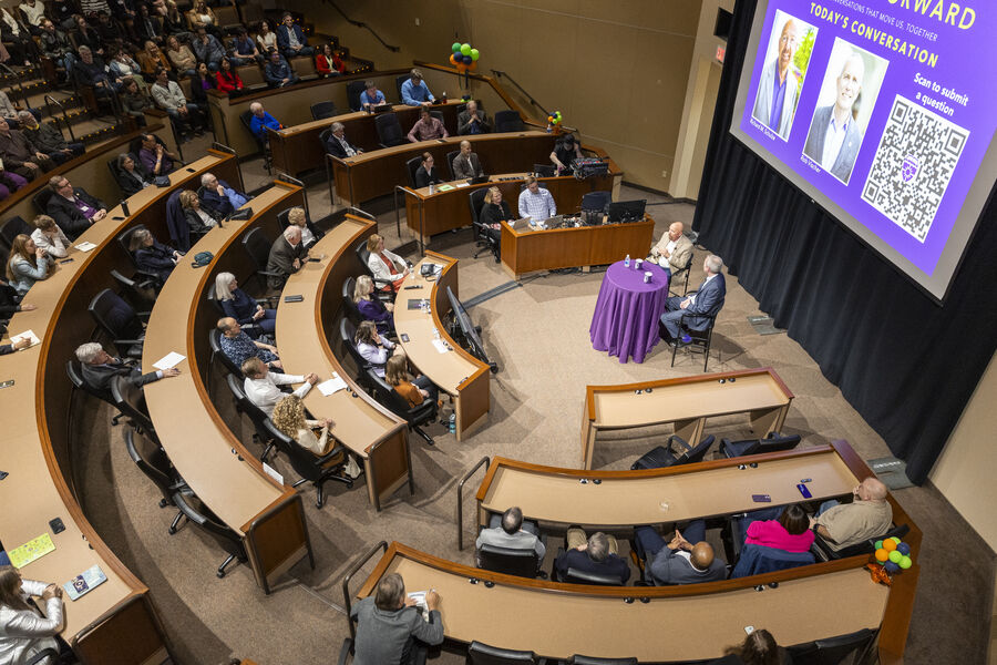 An audience at the April 2025 Finding Forward event