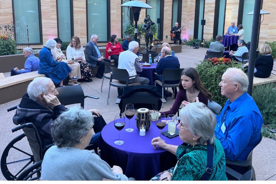 TOTR Phoenix attendees gather in the courtyard at the Musical Instrument Museum.