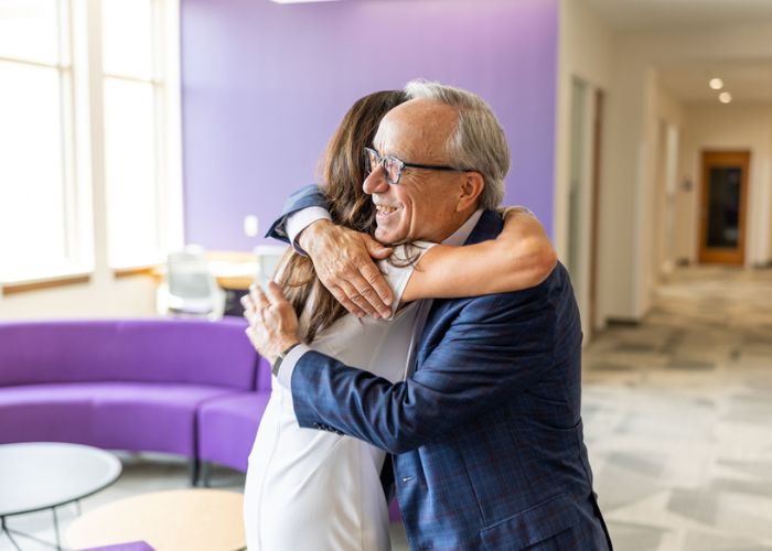 Mike Hoffman ALUM ‘88, Retired Chairman and CEO, The Toro Company at an event to recognize the Toro Company for its contribution to name the Michael J. Hoffman and The Toro Company Digital Systems Lab on July 31, 2024, in St. Paul