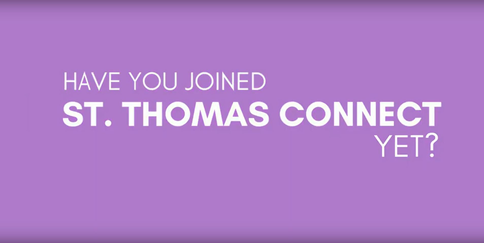join St. Thomas Connect video screenshot